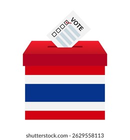 Election in the Thailand. Election Concept. Vector Illustration.