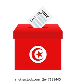 Election in Tunisia. Election Concept. Vector Illustration.