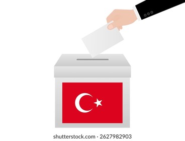 Election in the Turkey. Election Concept. Vector Illustration.