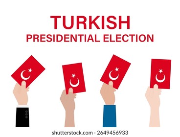 Election in the Turkey. Election Concept. Vector Illustration.	