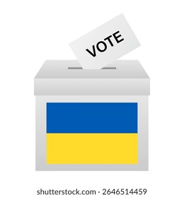 Elecciones en Ucrania. Concepto electoral. Ilustración vectorial.