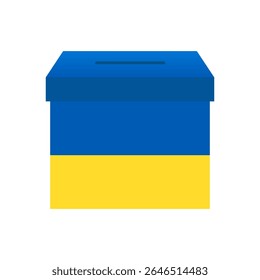 Eleições na Ucrânia. Conceito de Eleição. Ilustração de vetor.