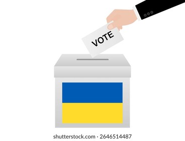 Election in Ukraine. Election Concept. Vector Illustration.