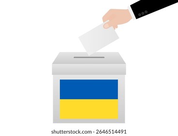 Election in Ukraine. Election Concept. Vector Illustration.