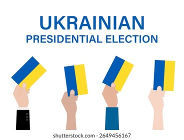 Election in Ukraine. Election Concept. Vector Illustration.