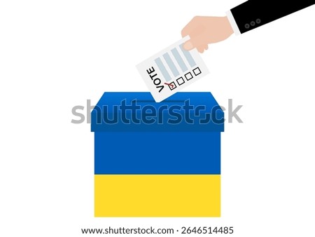 Election in Ukraine. Election Concept. Vector Illustration.