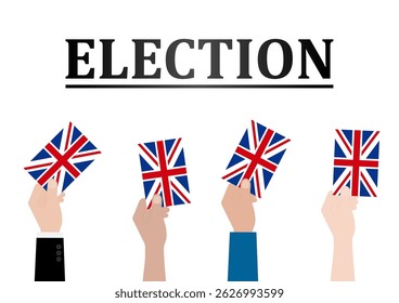 Election in the United Kingdom. Election Concept. Vector Illustration.