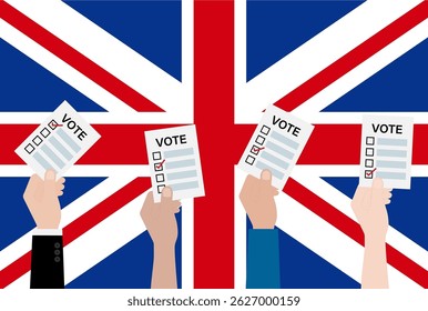 Election in the United Kingdom. Election Concept. Vector Illustration.