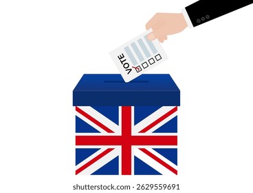 Election in the United Kingdom. Election Concept. Vector Illustration.
