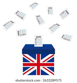 Election in the United Kingdom. Election Concept. Vector Illustration.