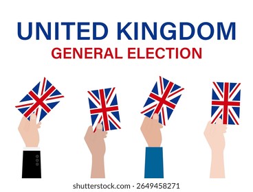 Election in the United Kingdom. Election Concept. Vector Illustration.	