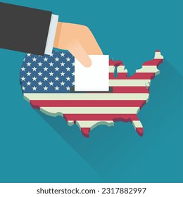 Election in the united states (flat design)