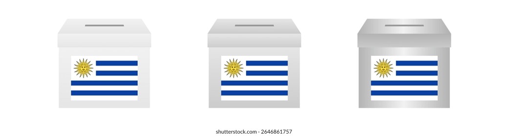 Eleições no Uruguai. Conceito de Eleição. Ilustração de vetor.
