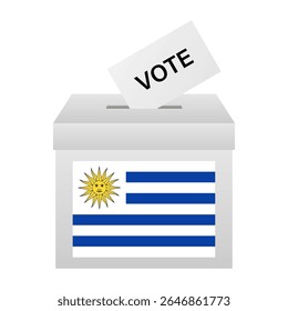 Eleições no Uruguai. Conceito de Eleição. Ilustração de vetor.
