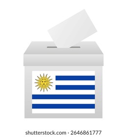Eleições no Uruguai. Conceito de Eleição. Ilustração de vetor.