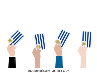 Eleições no Uruguai. Conceito de Eleição. Ilustração de vetor.
