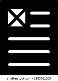 election vector glyph flat icon