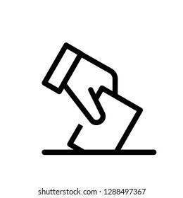 election Vector outline isolated illustration