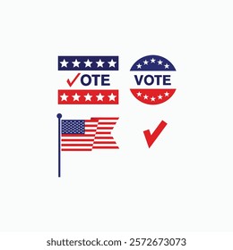 Election vector symbols Vector illustration