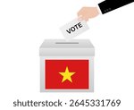 Election in Vietnam. Election Concept. Vector Illustration.