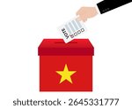 Election in Vietnam. Election Concept. Vector Illustration.