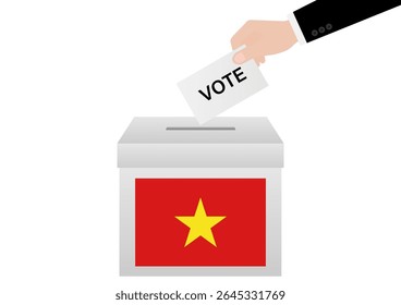 Election in Vietnam. Election Concept. Vector Illustration.