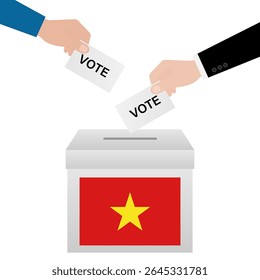 Election in Vietnam. Election Concept. Vector Illustration.