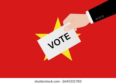 Election in Vietnam. Election Concept. Vector Illustration.