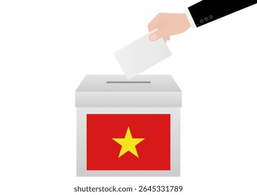Election in Vietnam. Election Concept. Vector Illustration.