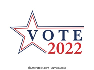 Election Vote 2022 USA Star Background