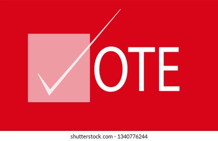 Election vote banner