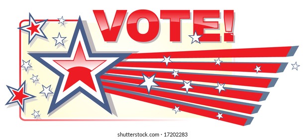 Election. Vote banner.