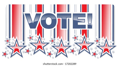 Election Vote Banner Stock Vector (Royalty Free) 17202289 | Shutterstock