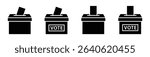 Election Vote Box Icon. Vote Ballot Box Icon, Vector Illustration