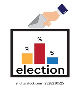 Election or vote box icon vector illustration
