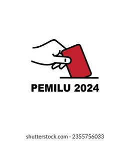 Election vote box election illustration vector (pilkada or KPU)