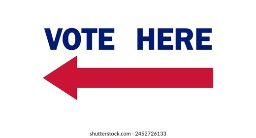 Election vote checkmark.Vote sign.Vote vector icon.Elections Badge Icon.Voting symbol. USA election.	Vote Here.