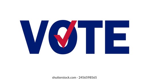 Election vote checkmark.Vote sign.Vote vector icon.Elections Badge Icon.Voting symbol. USA election