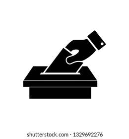 Election vote icon symbol vector. on white background