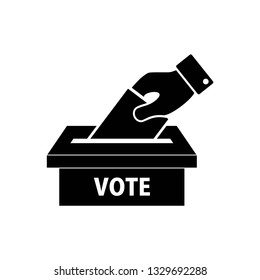 Election vote icon symbol vector. on white background