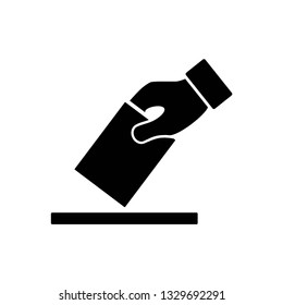 Election vote icon symbol vector. on white background