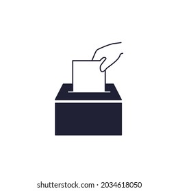 election vote icons symbol vector elements for infographic web