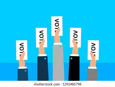Election, vote logo