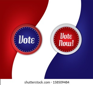 election vote sticker label