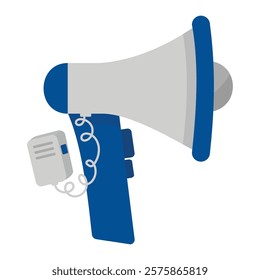 Election and Vote Vector Illustration - Megaphone