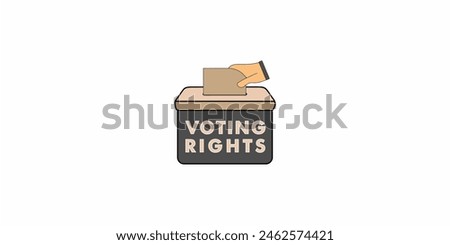 election voting box logo design