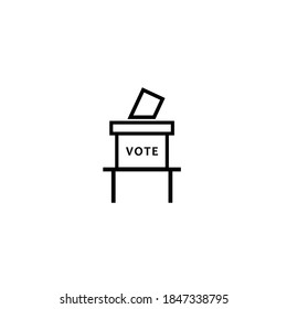 Election voting logo in opinion