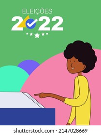 Elections 2022 - woman voting