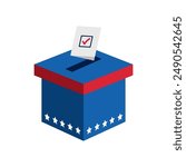 elections ballot american vote isolated