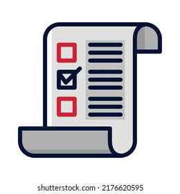 elections ballot select icon isolated